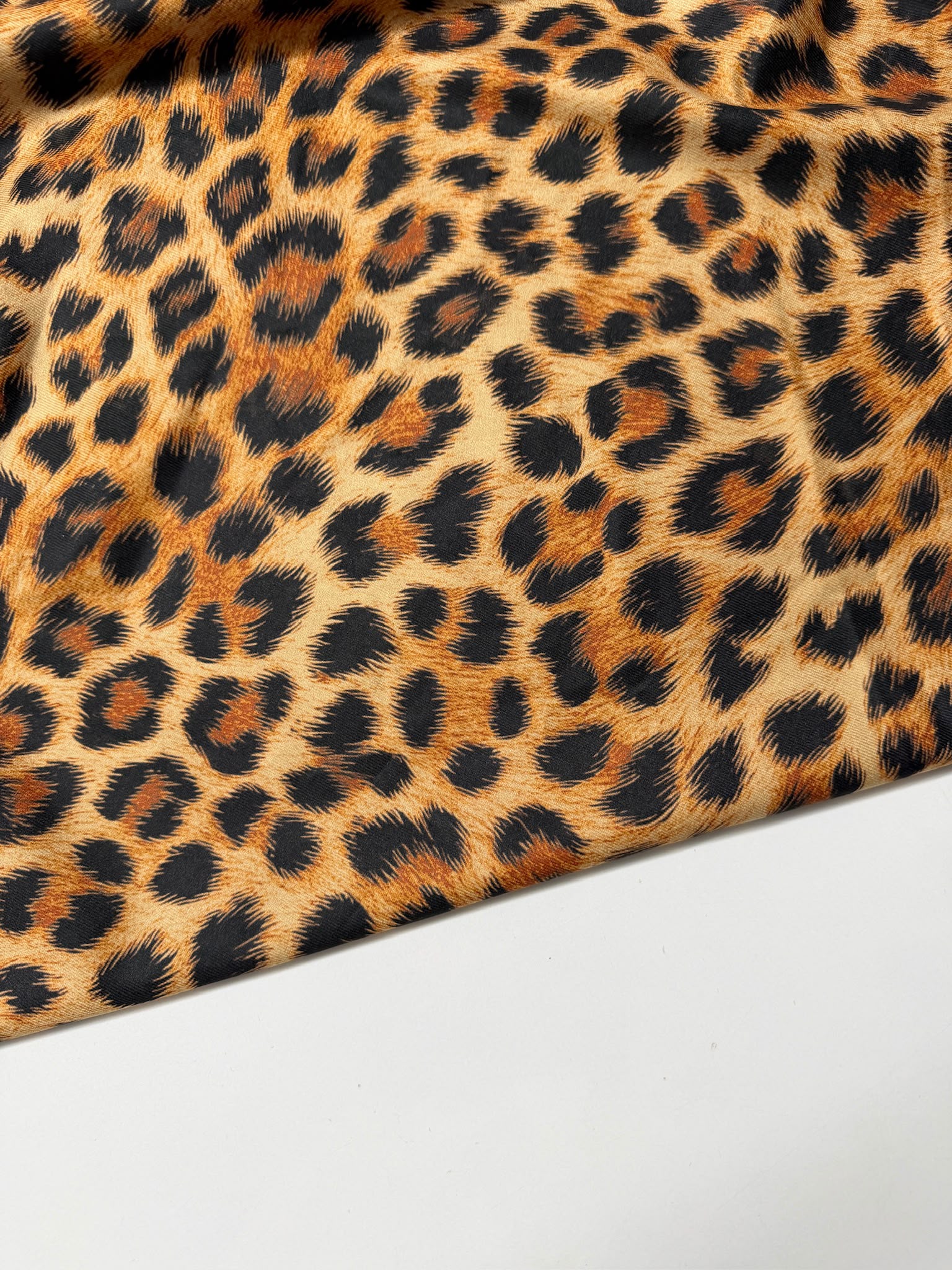 Leopar Desen Süet